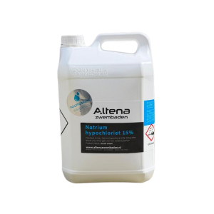 Natrium hypochloriet 15% 5 liter vloeibaar chloor van Altena Zwembaden
