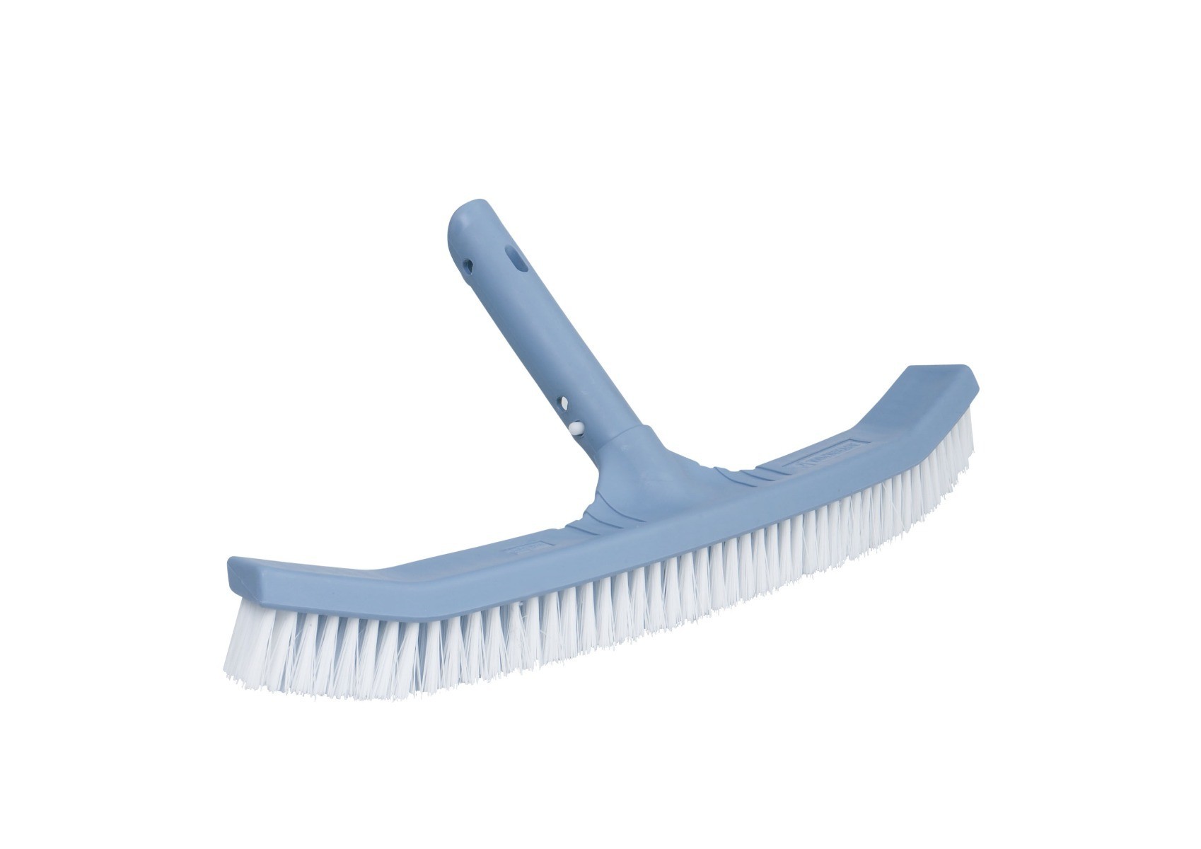 Zwembadborstel voor zwembadonderhoud, gebruikt om wanden en bodem van het zwembad schoon te borstelen.