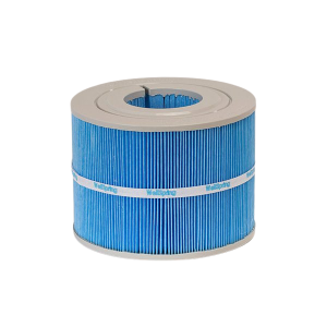 Spa filter voor spa-onderhoud, gebruikt om vuildeeltjes uit het water te filteren en de waterkwaliteit te ondersteunen.