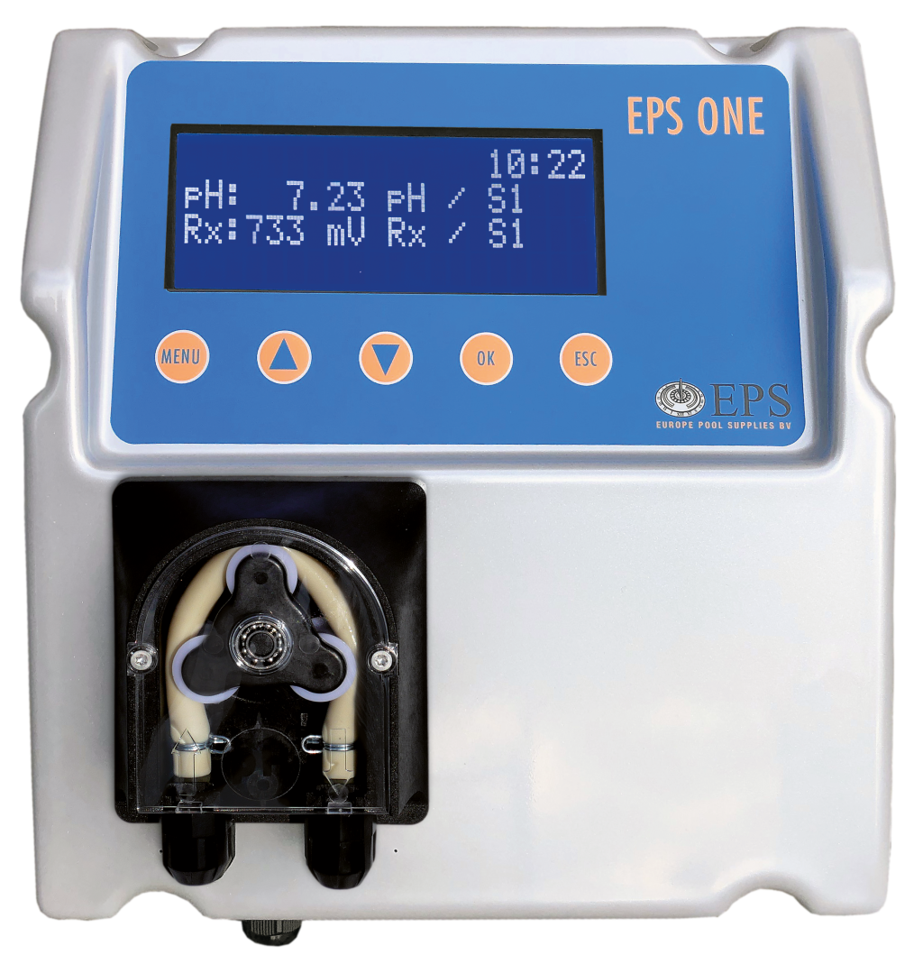 EPS ONE Elektrolyse zoutelektrolysesysteem met automatische pH-regeling tot 110 m³
