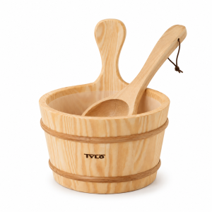 Houten Tylö sauna emmer met klassieke uitstraling