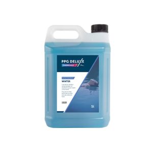 PPG Deluxe wintervloeistof 5 liter in transparante jerrycan met blauwe vloeistof