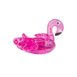 Grote roze opblaasbare flamingo (XXL formaat) om op te loungen in het zwembad