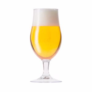 Mr. Gustav bierglas met pils op het terras
