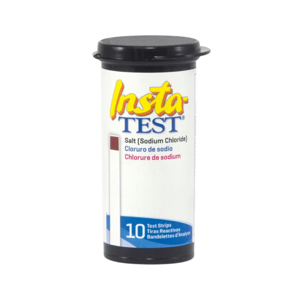 Zwembadwater teststrips voor het meten van pH-waarde en chloorgehalte in zwembadwater.